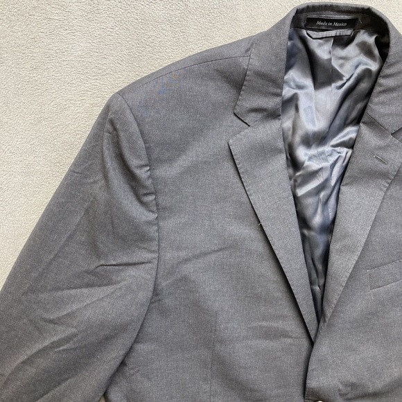 Lauren Ralph Lauren Slim Fit Mens 100% Wool Coat Blazer 2-Button Jacket Size 46R - Picture 3 of 16